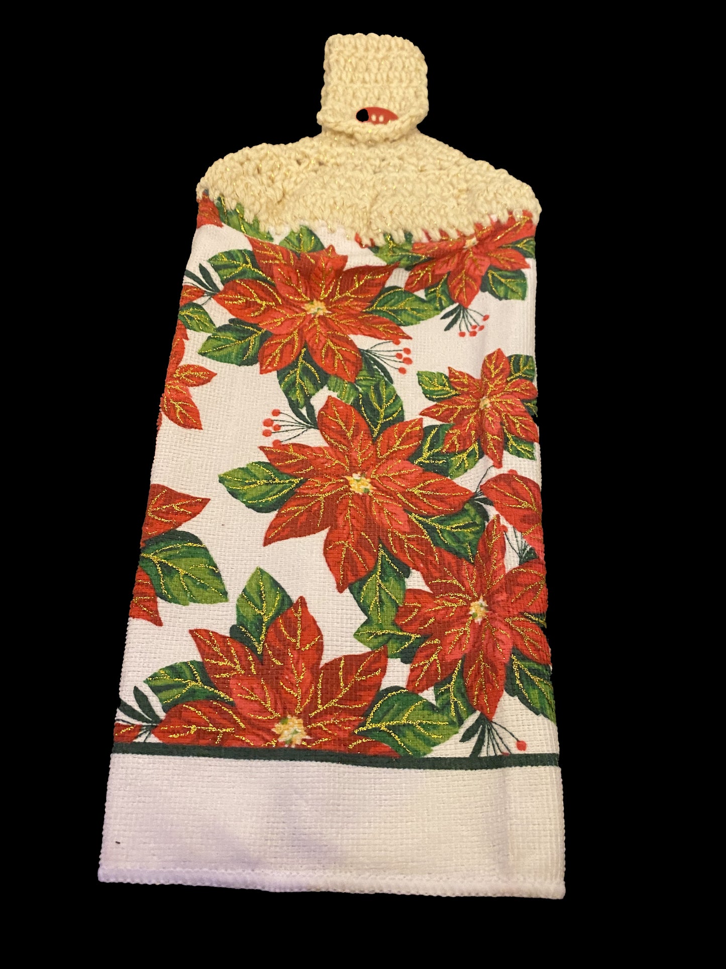 Poinsettia Kitchen Towel