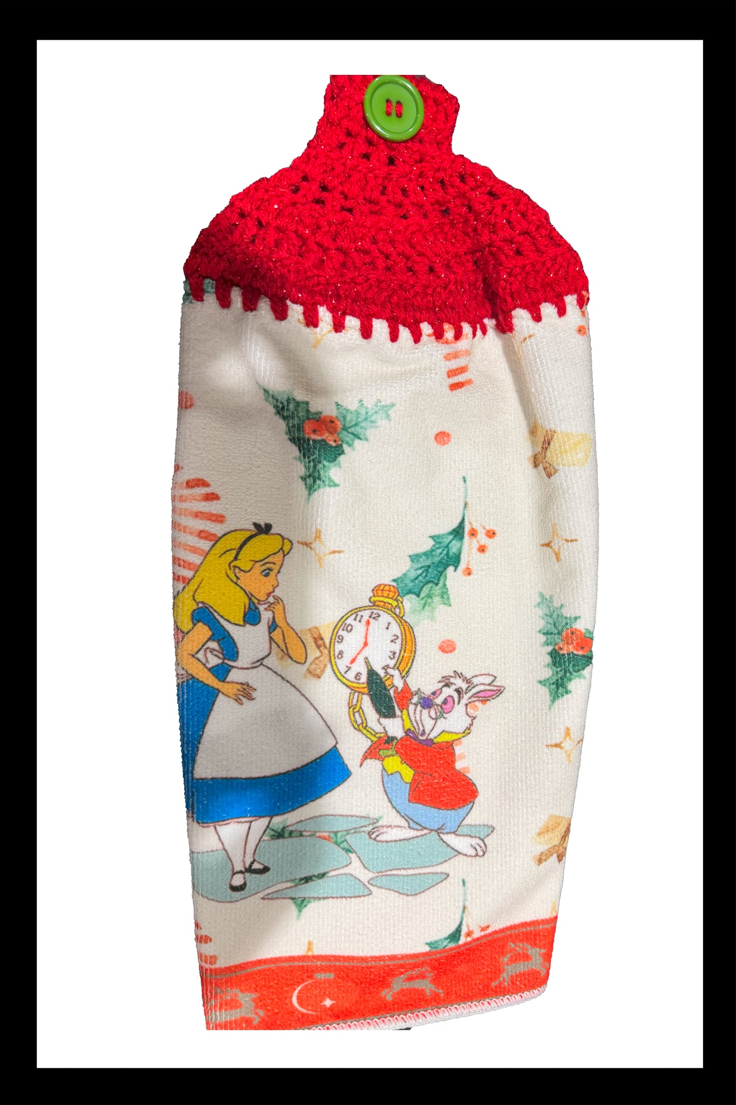 Alice & Rabbit Christmas Kitchen Towel