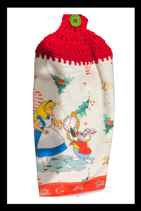 Alice & Rabbit Christmas Kitchen Towel