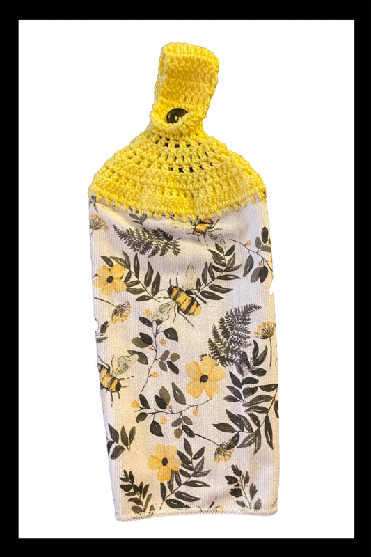 Bee Flowers Kitchen Towel