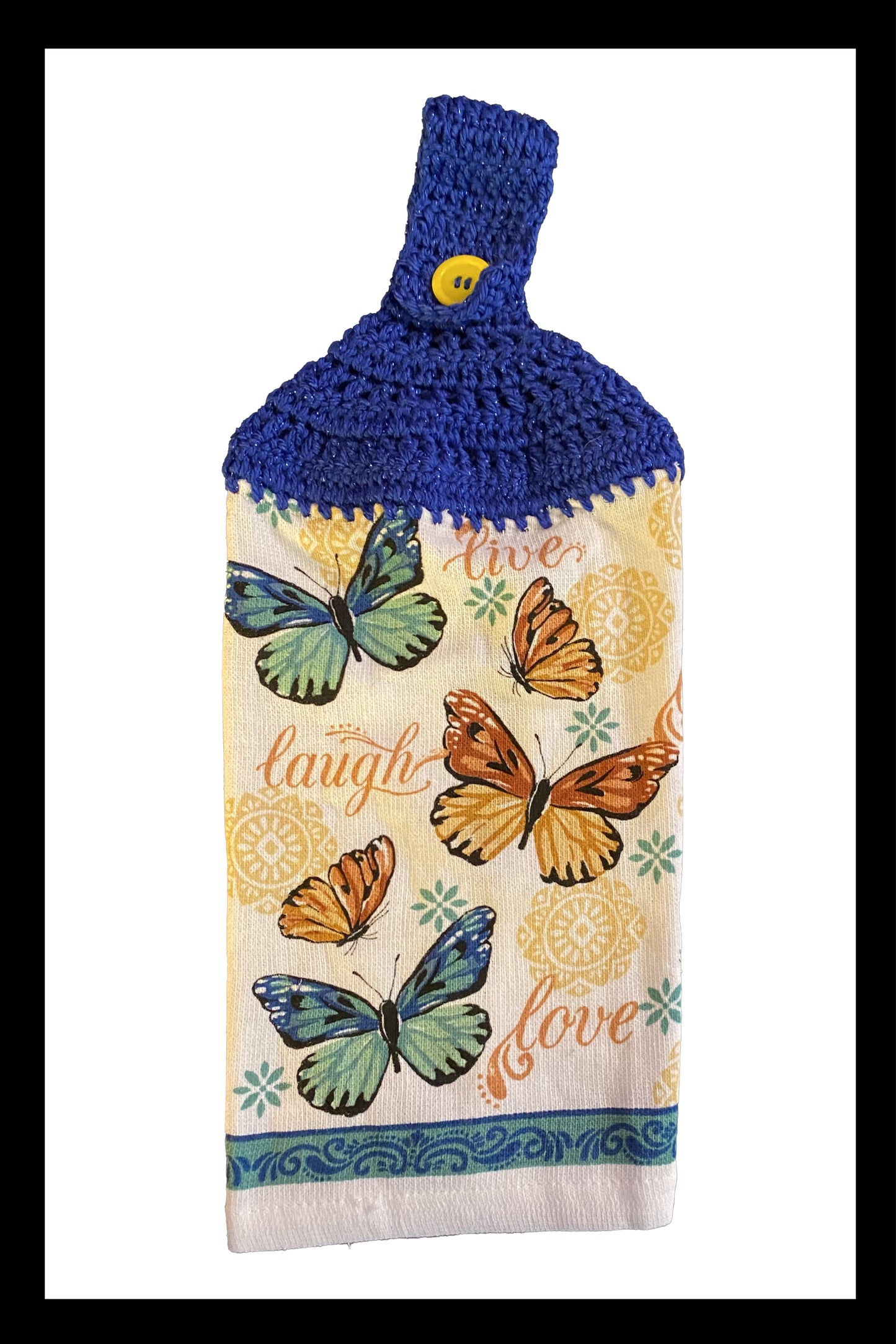 Butterfly Live Love Laugh Kitchen Towel