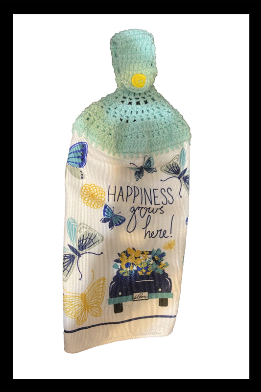 Butterflies & Truck Kitchen Towel