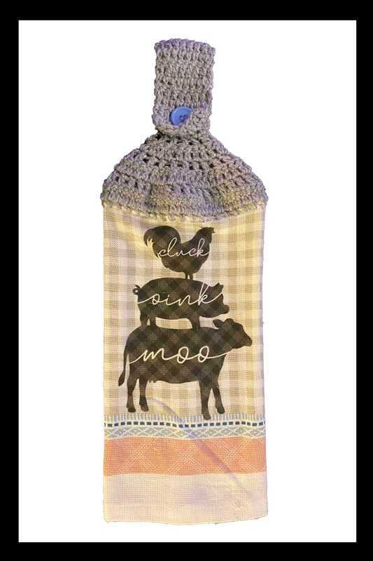 Cluck Oink Moo Kitchen Towel