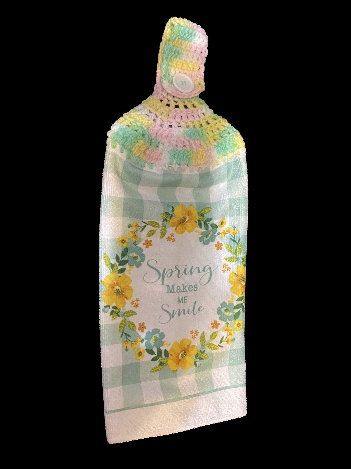 Spring Makes Me Smile Kitchen Towel