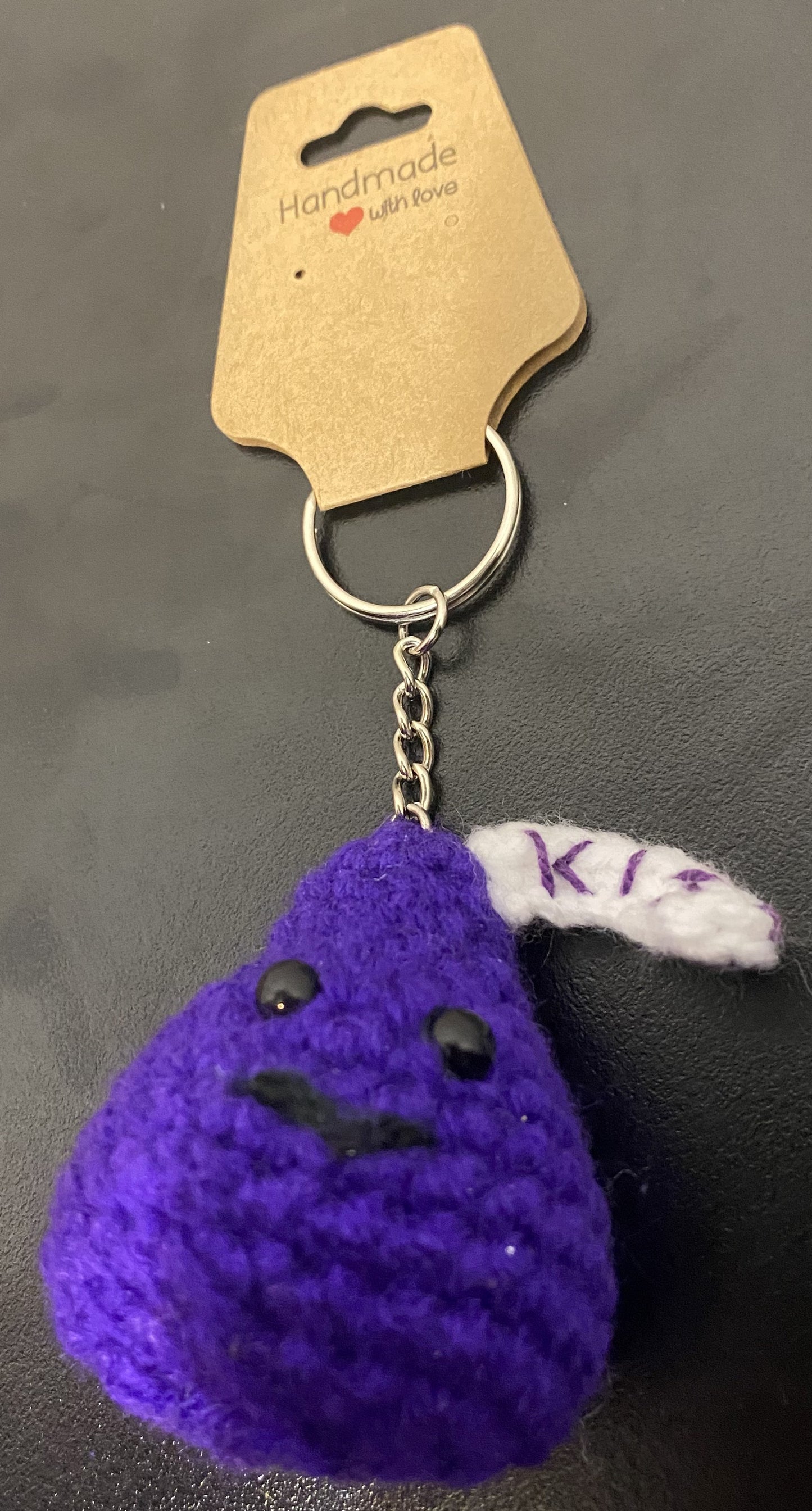 Mini Crochet Kiss Keychain