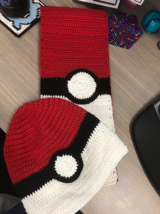 Pokéball Scarf & Hat
